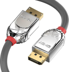Lindy 36304 Displayport 1.4 kaabel, Cromo Line - hall, 5 m
