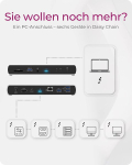 Icy Box Thunderbolt 4 dokkimisjaam (10-in-1) 2 monitorile (4k 60hz) / 1 monitorile (8k 30hz), 2x Tb4 porti (40gbit/s), 4x Usb 3.1, Usb-c, 1x Hdmi, 96w Pd S&uuml;learvutile/macile, Ethernet, Ib-dk8801-tb4