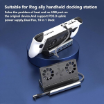 S&uuml;learvuti laadija 10-in-1 dokkimisjaam Steam Deckile, kahe ventilaatoriga, Hd multimeedialiides 4k@60hz, Usb3.0, Usb2.0, Gigabit Ethernet, 100w Usb C laadimisport