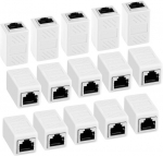 Axfee rj45 cat7 &uuml;hendus, 15 tk cat6 &uuml;hendusliitmikud, kaabli pikendus, lan pistik, v&otilde;rgukaabel, ethernet kaabel, patch kaabel cat 7, cat6, cat5, cat5e, valge