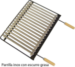 Imex The Fox 71520 &ndash; ratastega grill ja Inox grill, 50 x 40 x 100 cm, must