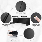 Babikeen pritsmekaitse, kokkupandav pliidi k&ouml;&ouml;gi pritsmekaitse mittenakkuva kattega, tsingitud metallleht, k&ouml;&ouml;gi ja pliidi kaitse, pliidi pritsmekaitse must (30 cm)