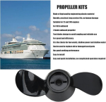 Alomejor propelleri uuendus plastikust p&auml;ramootori propeller 2 labaga asenduspropeller 12v 24v mootoritele must