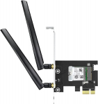 Tylogy Traadita kaart Ac1200mbps Pcie Bluetooth 5.1 Kahesageduslik 5ghz/2.4ghz &Uuml;lik&otilde;rge v&otilde;imendusega v&auml;lised antennid Realtek Rtl8822ce &Uuml;hildub Windows 10/11