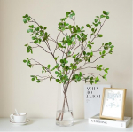 Avoik, 3 kunsttaime varre komplekt, 110 cm, rohelised oksad, kunsttaimed, lehed, kunstlik eukal&uuml;pti rohelus, t&uuml;ved vaasidele, lauakaunistuseks, pulmadeks, aeda, kodu kaunistuseks
