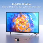 Mini hdmi&ndash;hdmi kaabel 2 m, 4k @ 60 hz 1080p hdmi&ndash;mini hdmi kaabel nailonpunutis toetab ethernetti, uhd-d, 3d-d, hdr-i, arc-i, mini hdmi &uuml;hildub nikon d7100 canon eos rp/r, raspberry pi zero/zero