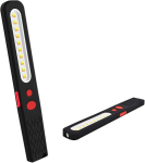 Led t&ouml;&ouml;valgusti, 2-in-1 &uuml;liere hele kahev&auml;rviline kombineeritud valgusti 3 w cob led taskulambiga, &uuml;li&otilde;huke topeltmagnetalusega remondiks, garaažiks, telkimiseks, h&auml;davalgustuseks