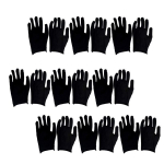 Exceart 12 paari puuvillaseid kindaid k&auml;te kaitseks, t&ouml;&ouml;kindad, puuvillased kindad nahahoolduseks, ehete kontrollimiseks, t&ouml;&ouml;koja t&ouml;&ouml;deks, cosplay kost&uuml;&uuml;mideks, &otilde;hukesed