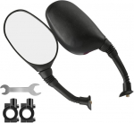 2 jalgratta peegli komplekt, turvaline tahavaatepeegel juhtraua kinnitusega, 360&deg; reguleeritav juhtraua peegel jalgrattale, t&otilde;ukerattale, mopeedile, maanteerattale, m&auml;girattale, elektrijalgrattale