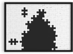 Wietre pusleraam 36 x 49 cm, sobib ravensburger 100 200 300 500 (must) alumiiniumraam
