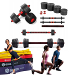 Hantlid 40kg kang grif 2x20 kg + 4x takistuskummid venitamiseks!