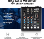 Alto Truemix 500 mikser xlr mikrofoni sisendi ja usb heliliidesega podcast'ide, otseesituste, voogedastuse, salvestamise, dj jaoks - mac & pc