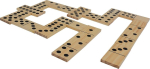 Schildkr&ouml;t&reg; Jumbo Domino, 28 doominokivi suures formaadis, 13 x 6 x 1 cm, Fsc puit, praktiline hoiustamine v&otilde;rkkotis pingutusn&ouml;&ouml;riga, 970314