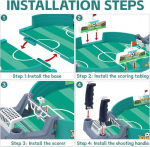 Interaktiivne lauajalgpall lastele, lauajalgpallim&auml;ng 10 palliga, mini lauajalgpalli kingitused poistele, lauajalgpallim&auml;ngud lastele ja t&auml;iskasvanutele