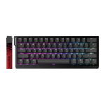 Juhtmega m&auml;nguklaviatuur FGG Madlions MAD60 HE FGG-MAD60-HE-RGB-BLACK, Inglise (US), must v.