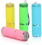 Yuragim mini taskulamp, 4 Led taskulambi lastele, Led valgustid, v&auml;ike taskulamp lastele, v&auml;rviline laste taskulambi m&auml;nguasi telkimiseks, h&auml;daolukordadeks, &otilde;ues