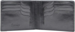 Esquire Toscana nahast visiitkaardi rahakott 12 cm - must -