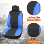 Upgrade4cars Auto istmekatete komplekt esi- ja tagaistmetele | Universaalsed auto istmekatted, sinised