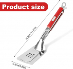 29,5 cm spaatli tangid pikendatud k&auml;epideme ja k&otilde;rvetuskaitsega, multifunktsionaalne grilliklamber, kahepoolne 2-in-1 toiduk&uuml;hvel, roostevaba teras, p&ouml;&ouml;ratavad k&uuml;psetustangid bbq, kalafilee jaoks