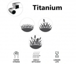 Kramp Titanium Power&reg; trimmeri tamiil &Oslash; 3,5 mm, 42 cm (17 tk), kandiline, hall