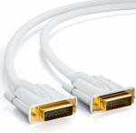 Deleycon Dvi-d Dual Link 24+1 kaabel, 3m, valge