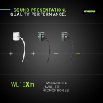 Shure wl185mw/c-tqg rev&auml;&auml;rmikrofon, kardioidne, valge 1 cm condenser lavalier, valge, kardioidne, ta4f &uuml;hendusklemmiga tasku, lipsuklamber, snap-fit tuulekaitse