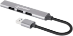 Manhattan 4 pordiga Usb-a jaotur 3x480mbit/s 1xgbit/s Usb-a Male