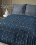 Satiinist voodipesu 180x200 Ornament Mosaic Blue