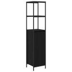 Vannitoa kapp riiulitega must tamm 36x35x165 cm CFE2420231