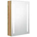 LED vannitoa peegelkapp, tamm, 50 x 13 x 70 cm CFE2777521