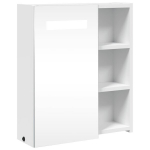 LED-valgustusega vannitoa peegelkapp, valge, 45 x 13 x 52 cm CFE5972320
