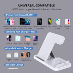 Lechly 4-in-1 juhtmevaba laadija, juhtmevaba laadija Iwatch 5/4/3/2/1, airpods, iphone jaoks