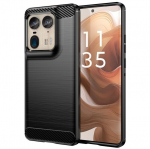 "AILES" Carbon k&otilde;va silikoon (TPU) &uuml;mbris &ndash; must (Edge 50 Ultra 5G)