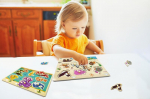 Fibogoup 2 puidust loomade &otilde;ppe pusle komplekt lastele, haaramism&otilde;istatus lastele, lase lastel m&auml;nguliselt inglise keelt &otilde;ppida, montessori &otilde;ppem&auml;nguasi 1 2 3 aastastele, kingitus t&uuml;drukutele ja