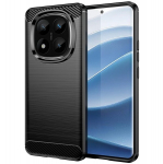 "AILES" Carbon k&otilde;va silikoon (TPU) &uuml;mbris &ndash; must (Redmi Note 14 Pro+ 5G)