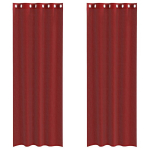 Voile kardinad koos r&otilde;ngastega 2 tk Wine Red CFE2120191