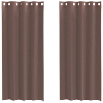 Voile kardinad r&otilde;ngastega 2 tk Pruun 140x225 cm CFE7931650