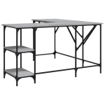 kirjutuslaud，arvutilaud, hall Sonoma tamm, 139 x 139 x 75 cm, tehispuit CFE9827848
