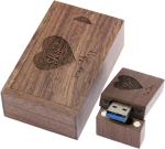 USB pulk Puidust Usb m&auml;lupulk 64gb koos karbiga - Pulmadeks, kingitusteks