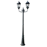 aialamp, post, 2 haru, 230 cm, tumeroheline/must, alumiinium CFE851698