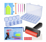 Teemantmaali t&ouml;&ouml;riistakomplekt CraftGem, 16-osaline tarvikute komplekt