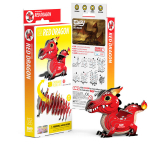 Konstruktor 3D Eugy Punane draakon