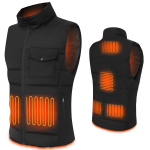 Naiste soojendusega vest Saitdress, tepitud, must