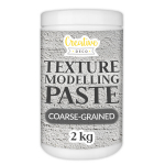 Creative Deco j&auml;medateraline struktuurpasta 2 kg, hall modelleerimismass kunstiprojektideks, akr&uuml;&uuml;lv&auml;rvimiseks | Lihtne kasutada 3D-efektideks | Liivane struktuur