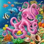 Ravensburger 12000859 laste pusle - 12000859 v&otilde;luv veealune maailm 3 x 49 t&uuml;kiline pusle lastele alates 5. eluaastast