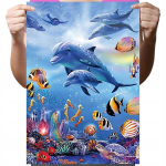 Diamond Painting teemantmosaiik 5d lastele delfiinid