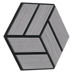 Akustilised paneelid, kuusnurkne k&auml;rje muster, 30x26 cm, hall, Akustilised paneelid, kuusnurkne k&auml;rje muster, 30x26 cm, hall