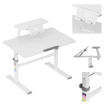 Laste kirjutuslaud Mark Adler Study 3.7 Grey &ndash; reguleeritava k&otilde;rgusega, kallutatav t&ouml;&ouml;pind