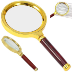Klassikaline k&auml;epide 60 mm kuldsest klaasist elegantne