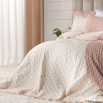 Dekoratiivne voodikate, Markizeta, 200x220 cm, liivakarva